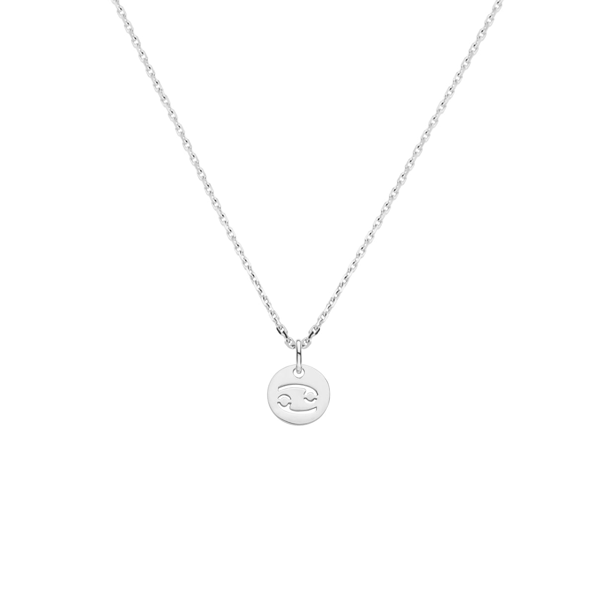 Collier sterrenbeeld 41 + 4 cm zilver gerhodineerd