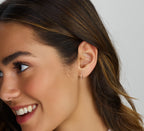 Klapoorringen bolletjes zilver gerhodineerd