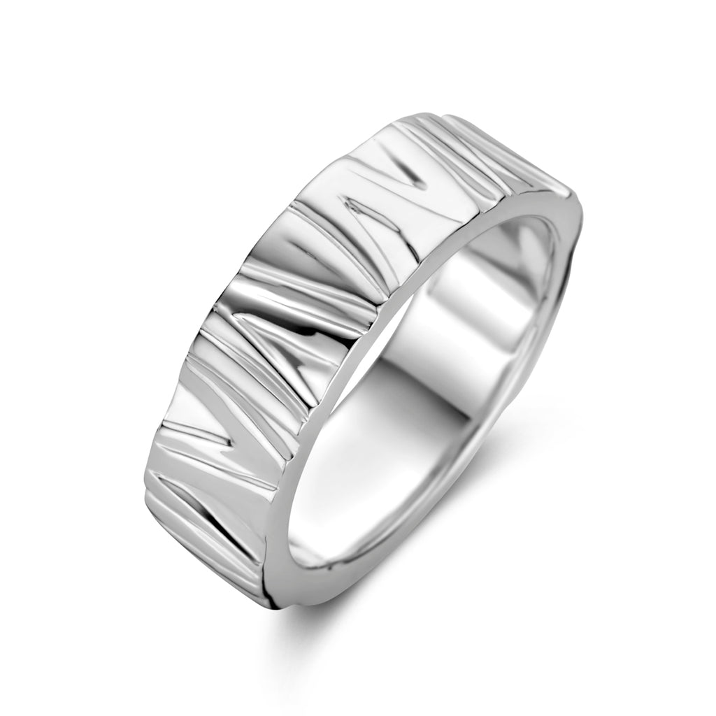 Ring zilver gerhodineerd