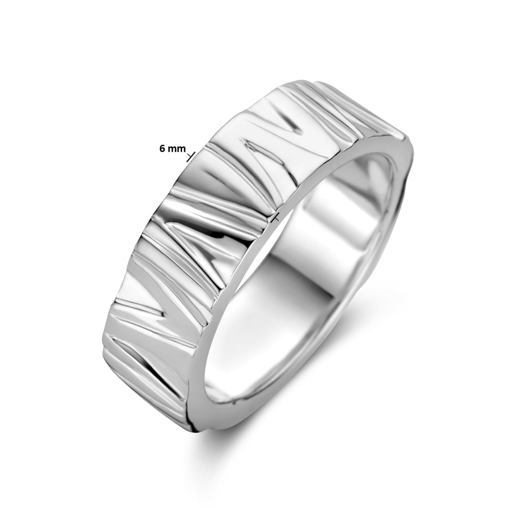 Ring zilver gerhodineerd