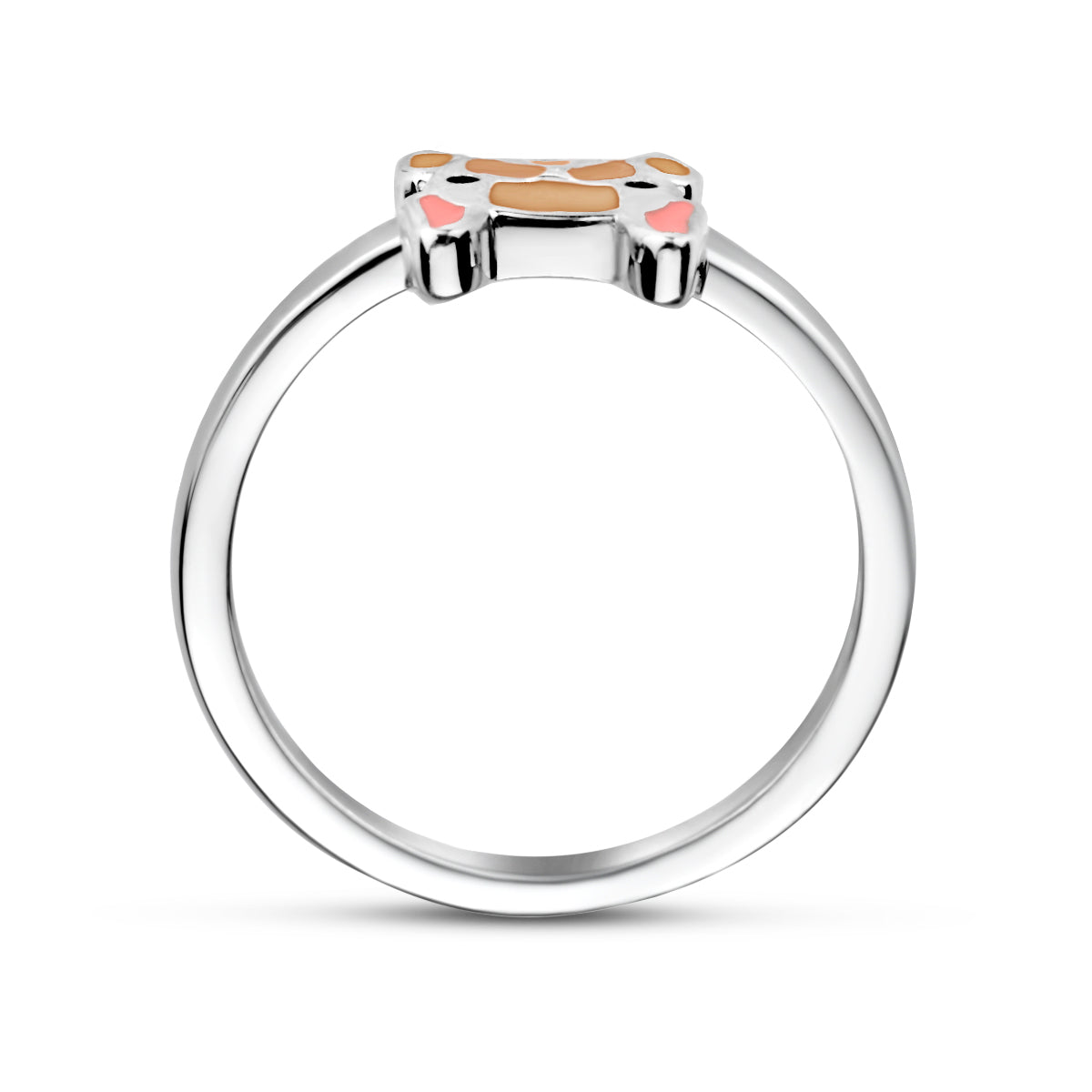 Ring hond zilver gerhodineerd