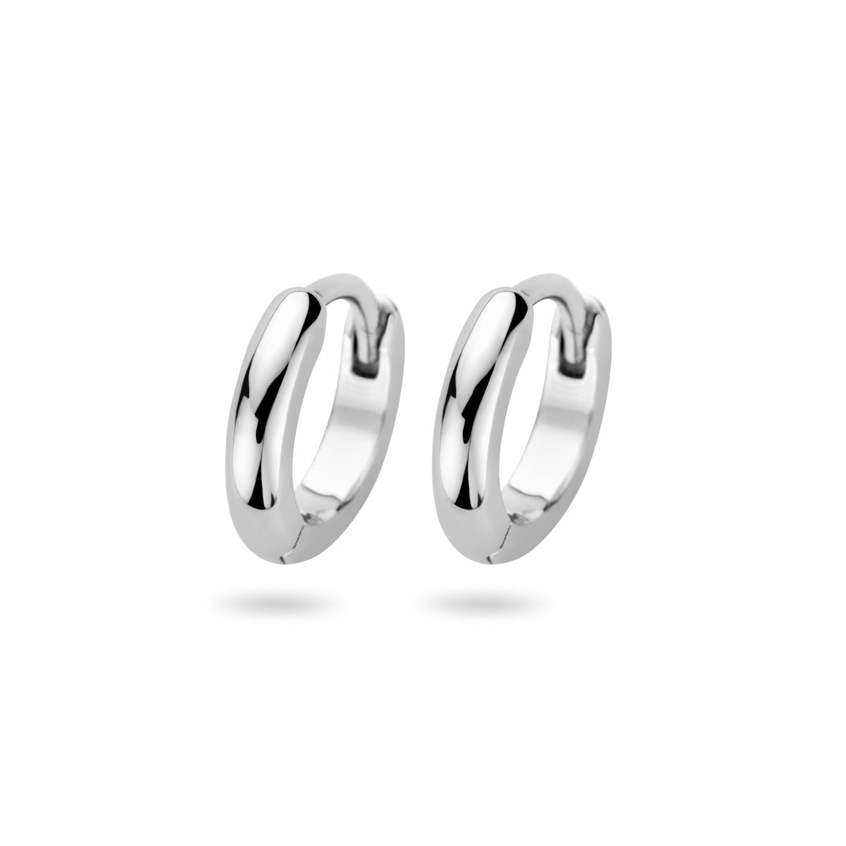 Klapoorringen zilver gerhodineerd