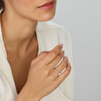 Ring zirkonia zilver gerhodineerd