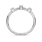 Ring zirkonia zilver gerhodineerd