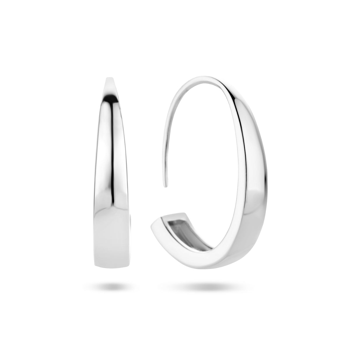 Oorhanger haak zilver gerhodineerd