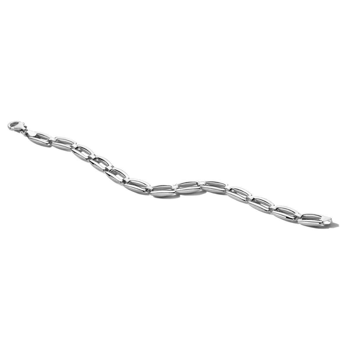 Armband 19 cm zilver gerhodineerd