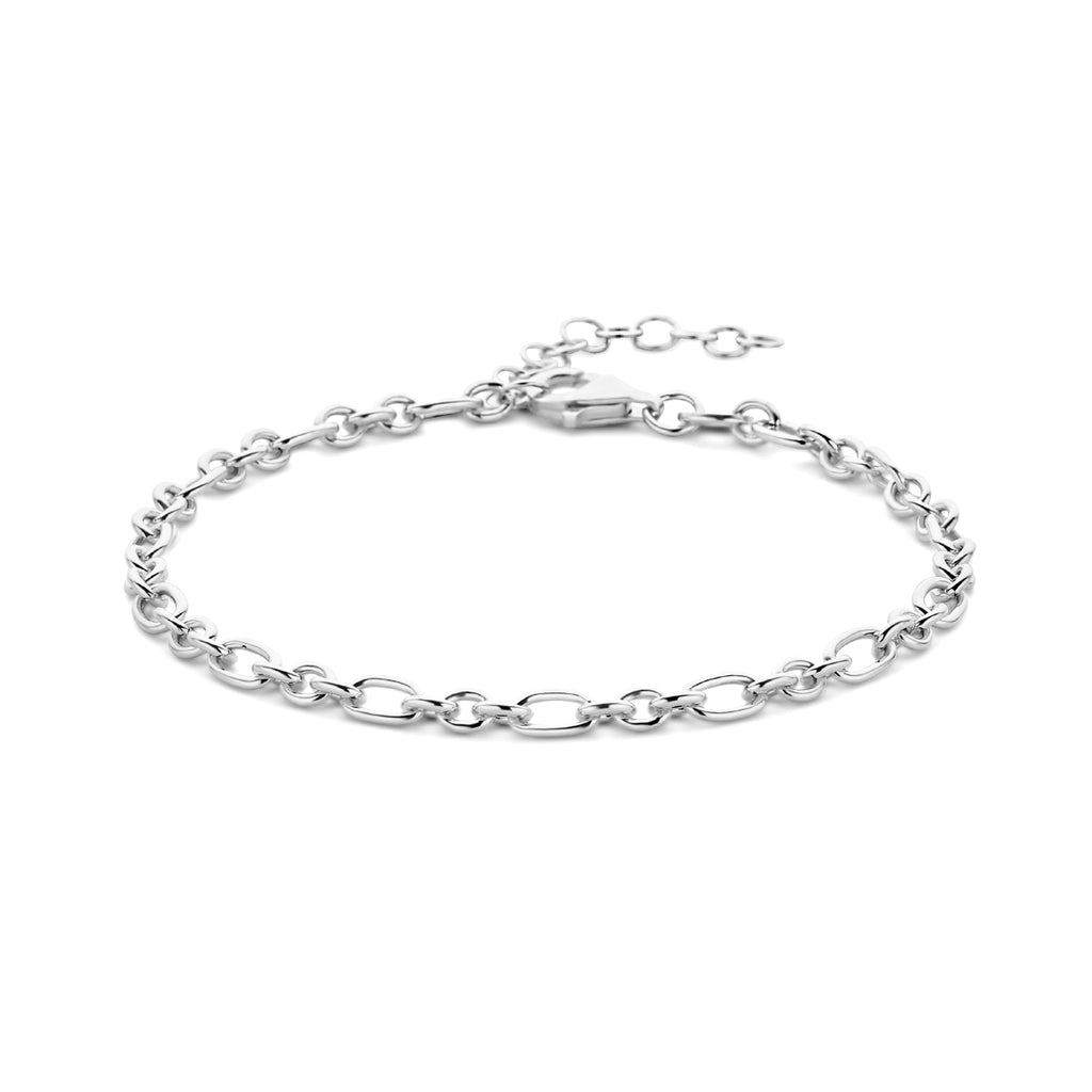 Anker 3,4 mm zilver gerhodineerd