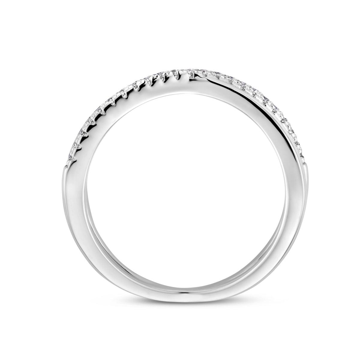 Ring zirkonia zilver gerhodineerd