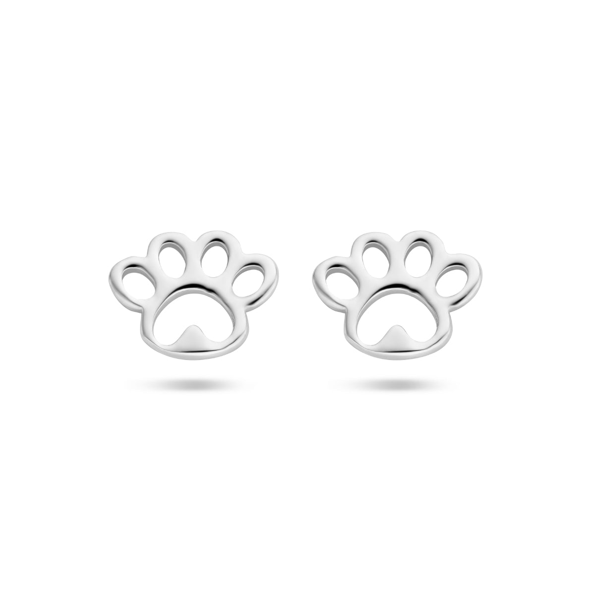 Kinderoorknoppen hondenpoot zilver gerhodineerd