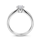 Ring zirkonia zilver gerhodineerd