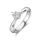 Ring zirkonia zilver gerhodineerd