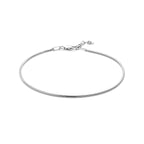 Slang rond 1,2 mm zilver gerhodineerd