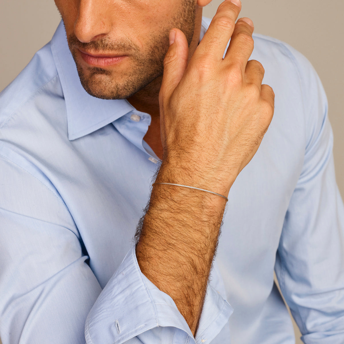 Slang rond 1,2 mm zilver gerhodineerd