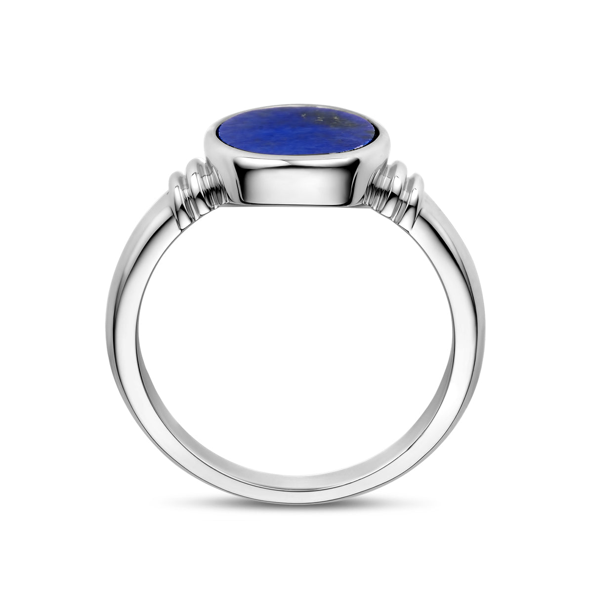 Ring lapis zilver gerhodineerd