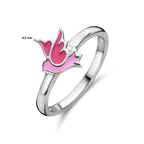 Ring vogel zilver gerhodineerd