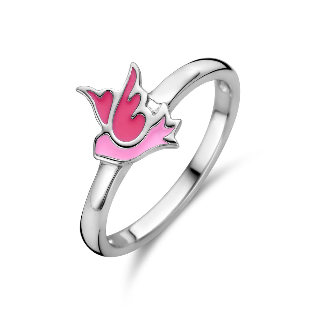 Ring vogel zilver gerhodineerd