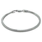 Vossestaart 2,5 mm zilver gerhodineerd