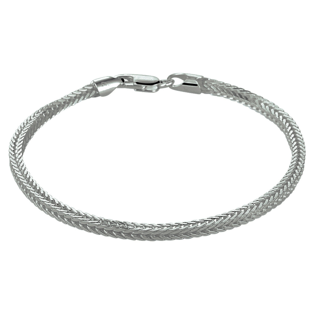 Vossestaart 2,5 mm zilver gerhodineerd