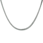 Vossestaart 2,5 mm zilver gerhodineerd