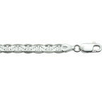 Anker plat 5,5 mm zilver gerhodineerd