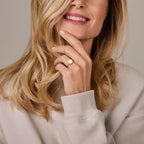 Ring parelmoer zilver gerhodineerd