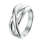 Ring zilver gerhodineerd