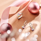 Ring bloem en zirkonia zilver gerhodineerd