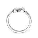 Ring paard zilver gerhodineerd
