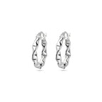 Oorringen zilver gerhodineerd