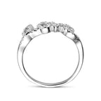 Ring love zirkonia zilver gerhodineerd