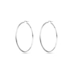 Oorringen gediamanteerd zilver gerhodineerd