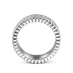 Ring zirkonia zilver gerhodineerd