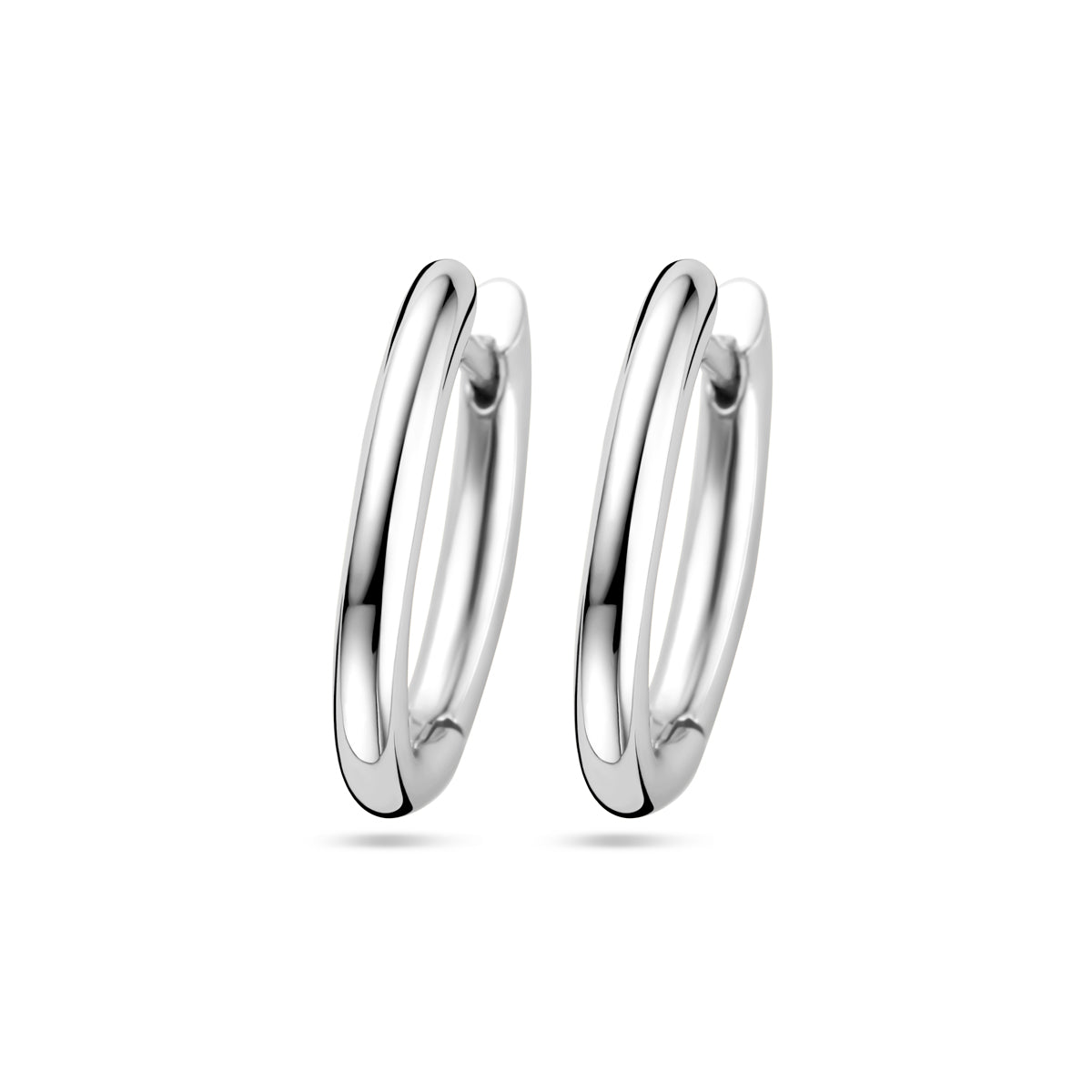 Klapoorringen zilver gerhodineerd