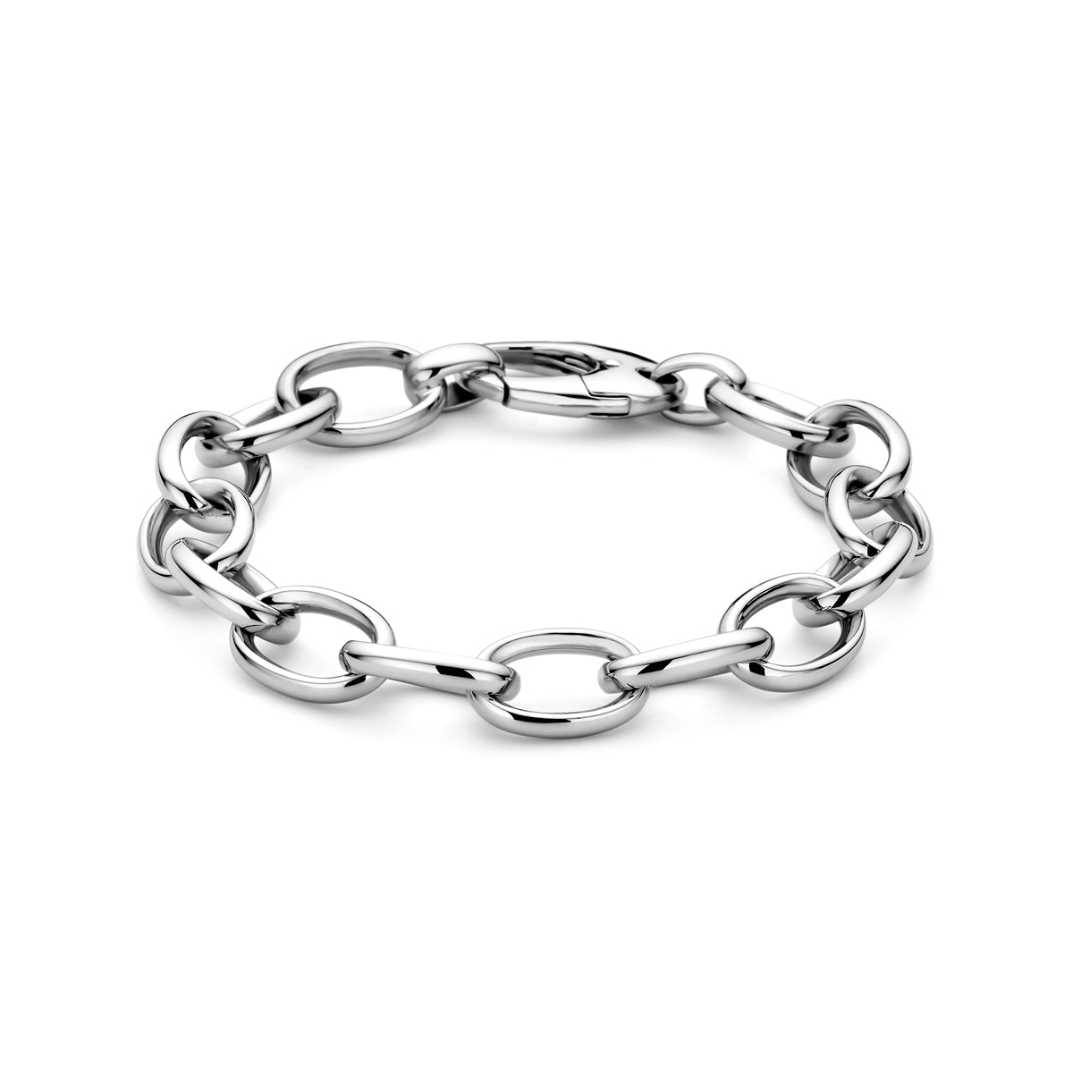 Armband anker 11,5 mm 20 cm zilver gerhodineerd