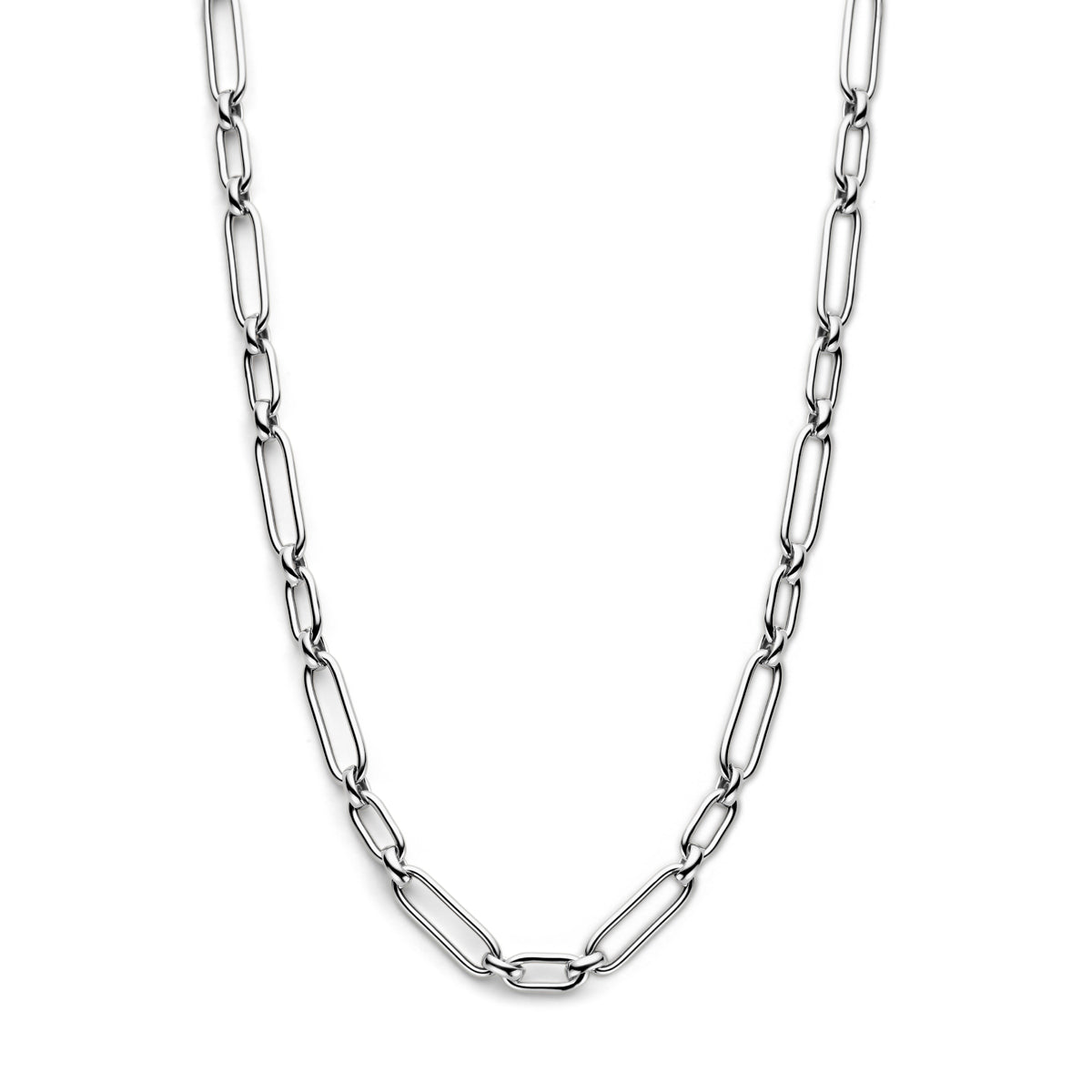 Collier 6,0 mm 42 + 3 cm zilver gerhodineerd