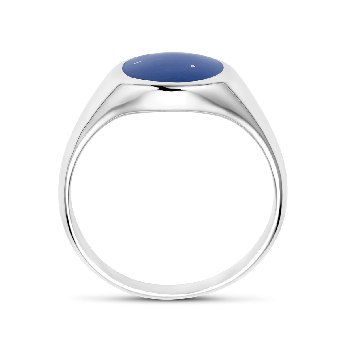 Ring lapis zilver gerhodineerd