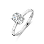 Ring zirkonia zilver gerhodineerd