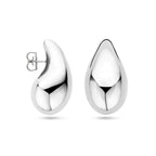 Oorknoppen druppel zilver gerhodineerd