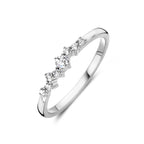 Ring zirkonia zilver gerhodineerd