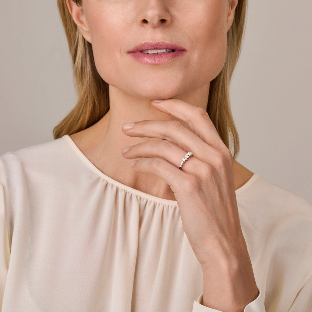 Ring zirkonia zilver gerhodineerd