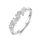 Ring zirkonia zilver gerhodineerd