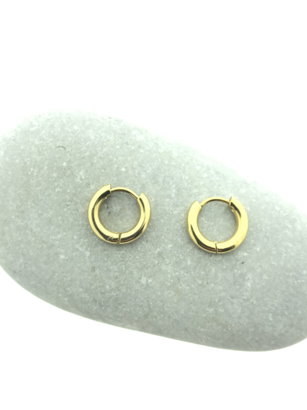 Edelstalen klapcreolen 13 mm