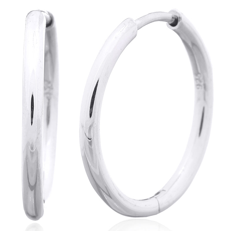 zilveren klapcreolen