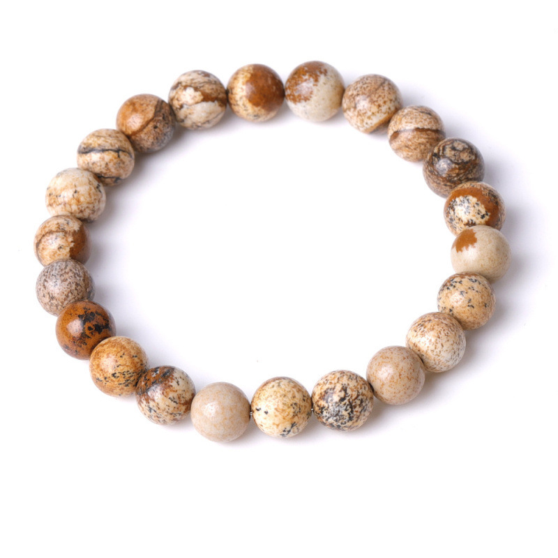 natuur stenen armband: jasper