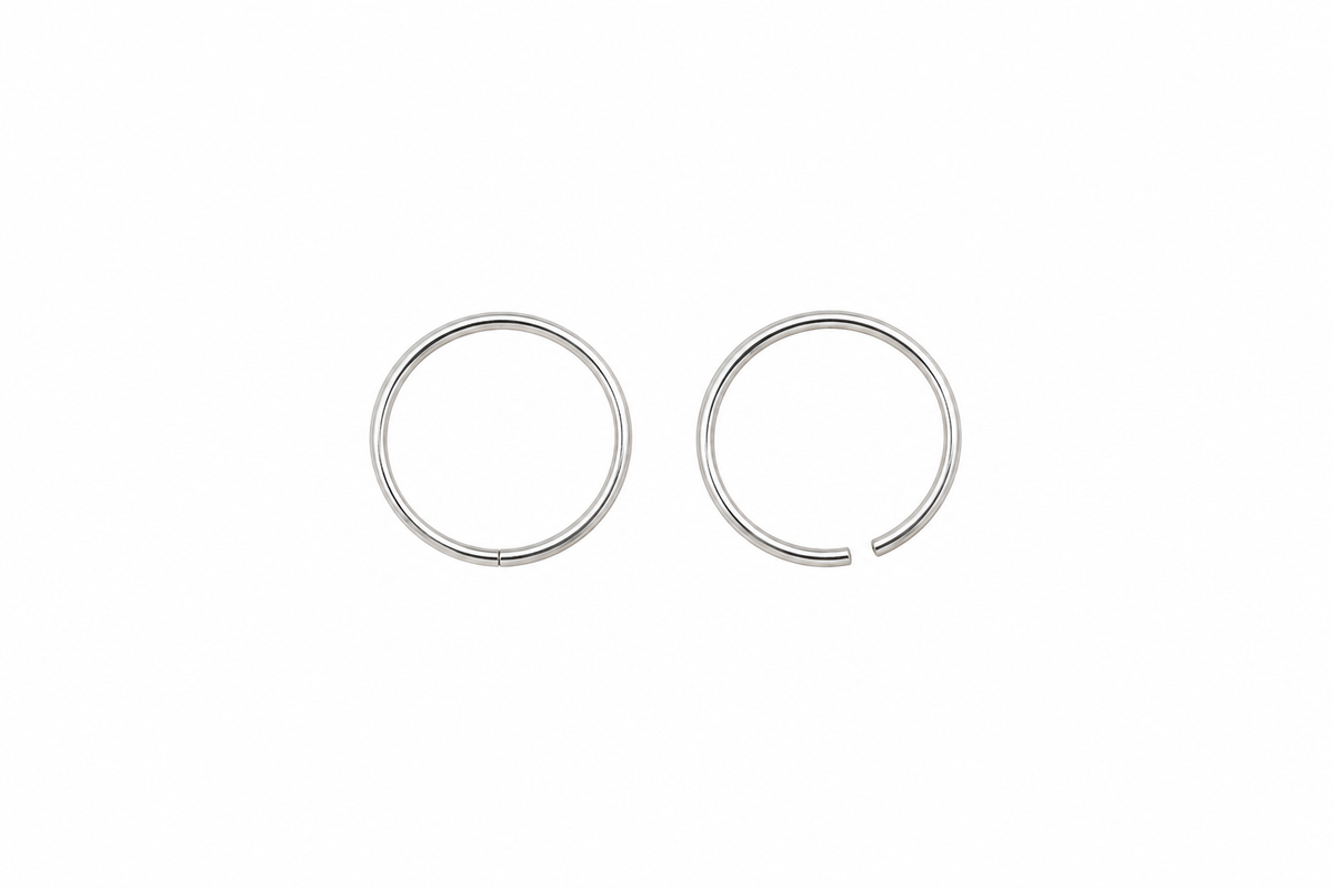 Silberne Nasenringe 8 mm