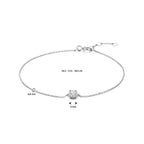 Armband Zirkonia 16,5 - 17,5 - 18,5 cm 14K Weißgold