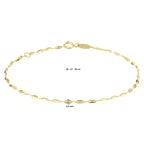 Armbandplatten 1,5 mm 16 - 17 - 18 cm 14K Gelbgold
