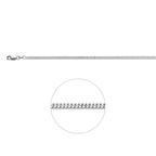zilveren ketting met gourmette schakel 2,4 mm