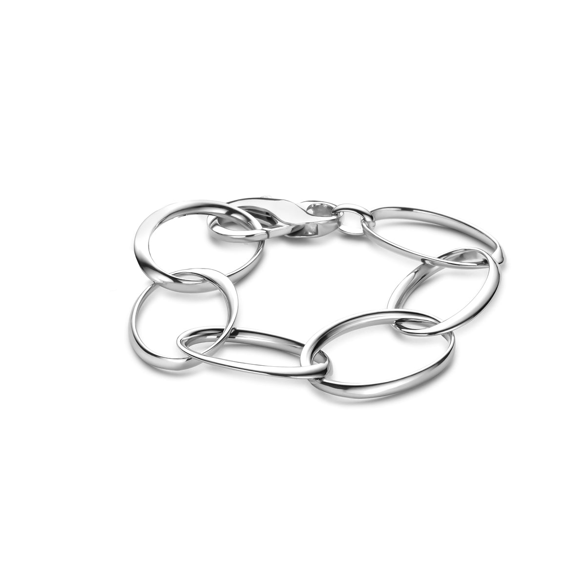 Armband 23 mm 22 cm Silber rhodiniert