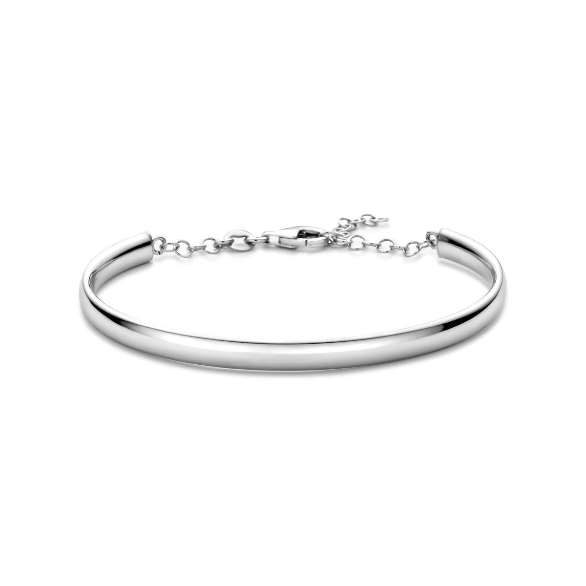 Armreif 5 x 63 mm Silber rhodiniert